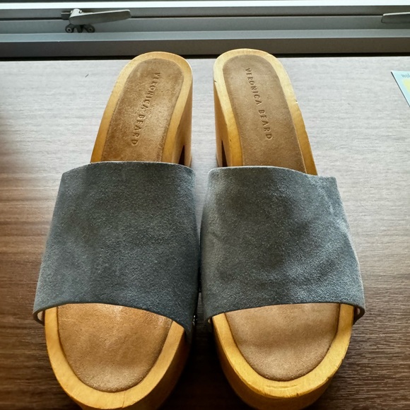 NEW Veronica Bears Suede Clogs - Picture 2 of 5